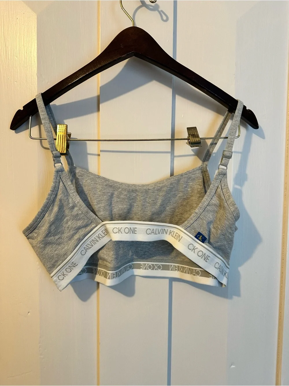 Calvin Klein Light Gray Bralette with CK One Tag